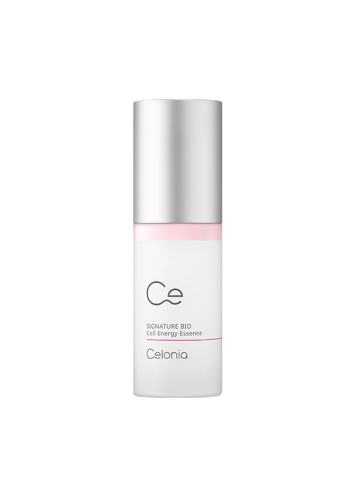 Skincare bottle with silver cap and white body on a white background