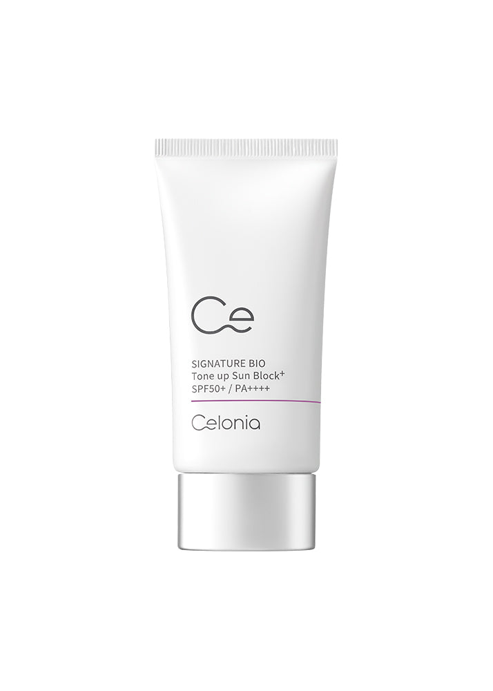Sunscreen tube with 'Ce' branding on a white background