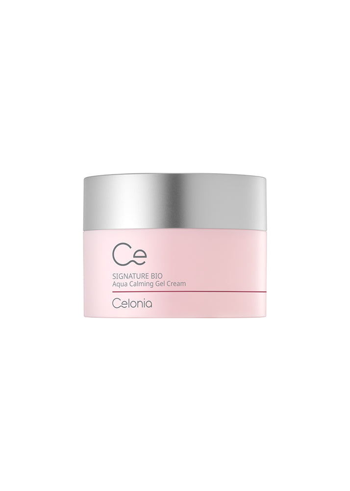 Pink and silver jar of Celoria skincare cream on a white background